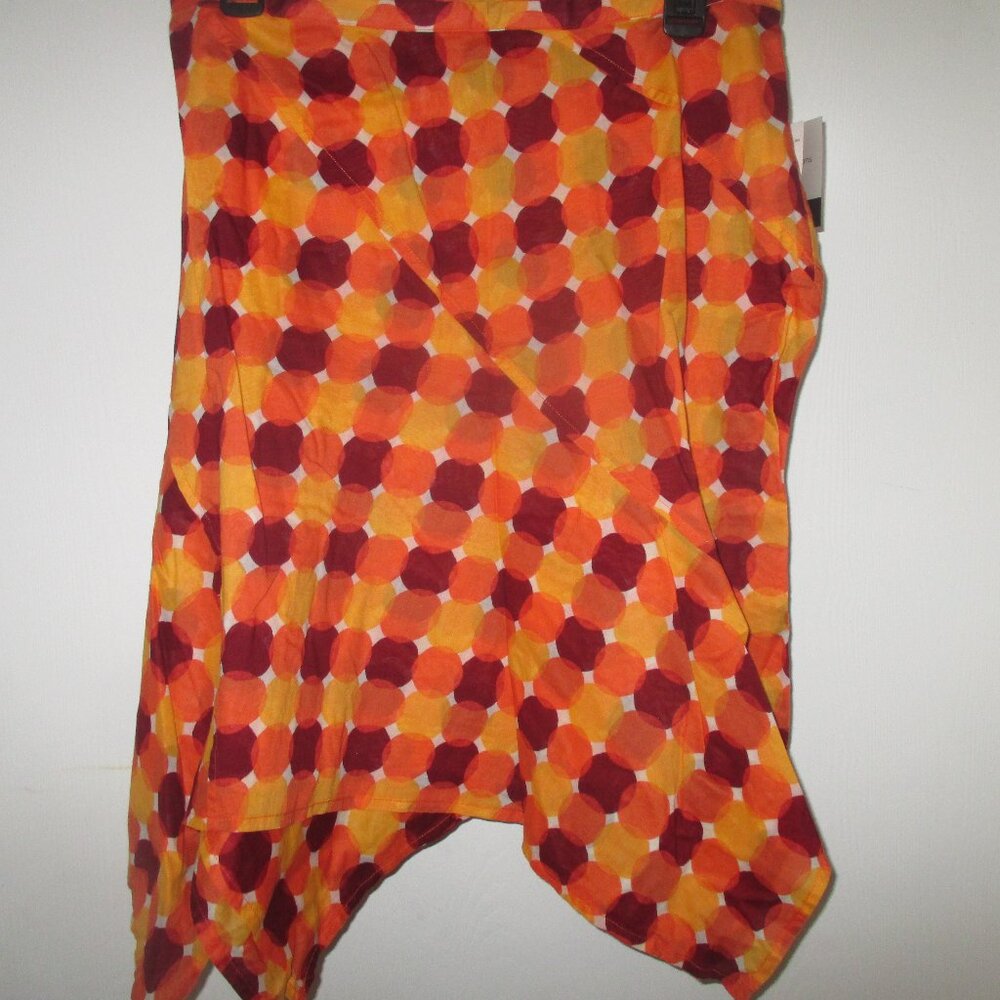 NEW with TAGS CALVIN KLEIN JEANS DOTTED HANKERCHIEF HEM SKIRT